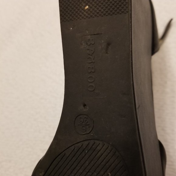 Platform Sandals Ankle Strap Peep Toe Wedge US 6 Bamboo - Picture 12 of 15